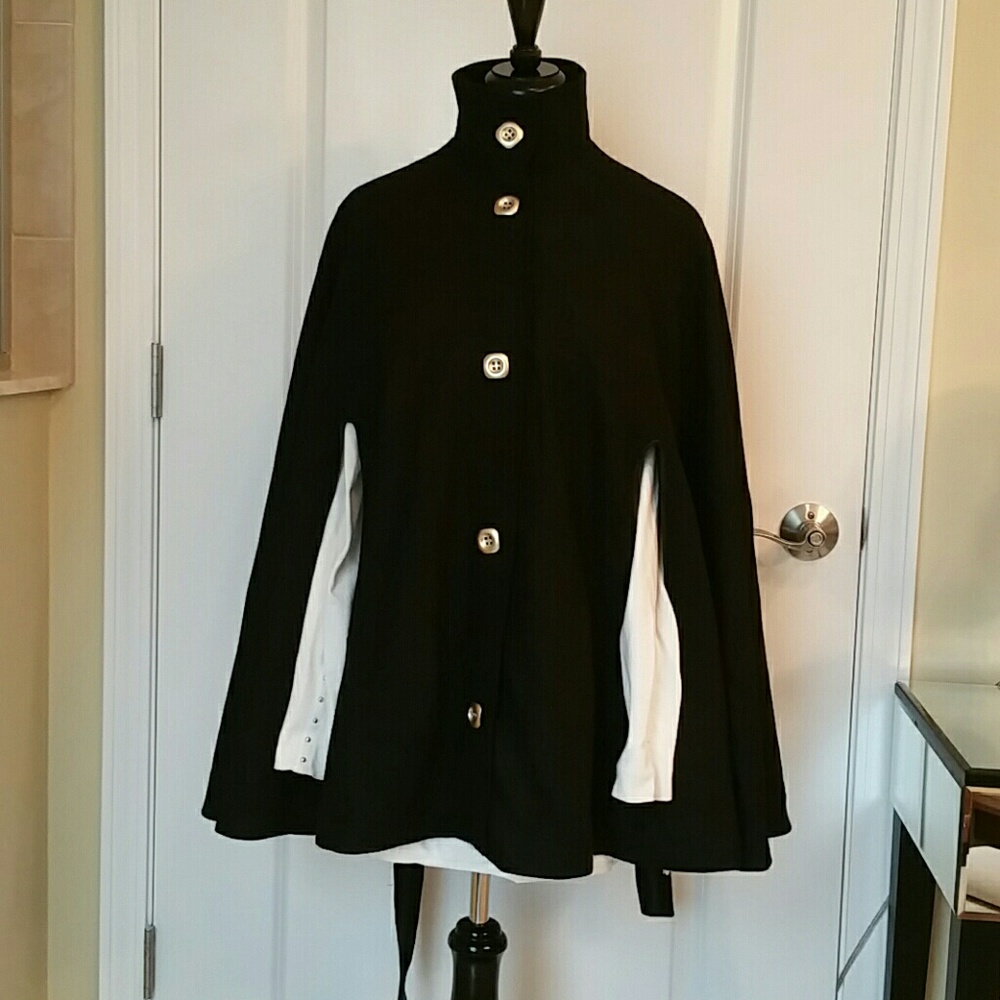 mark by AVON Black Wool Cape